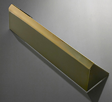 Stainless Steel Letter Plate Cowl Gold